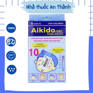 Miếng dán hạ sốt Aikido hộp 3 túi 6 miếng