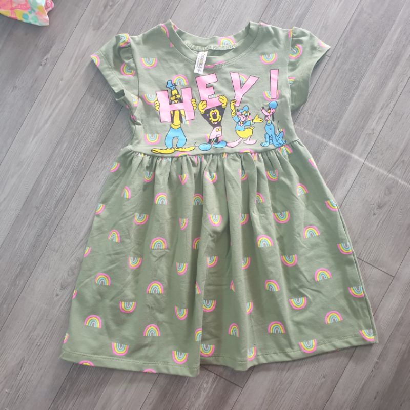 {10-20kg} Váy cotton cộc tay bé gái chất mát thấm hút mồ hôi tốt