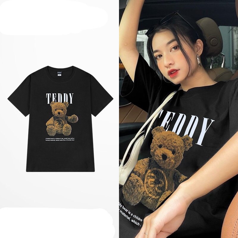 Áo phông Nelly Teddy ngắn tay chính hãng form rộng unisex nam nữ