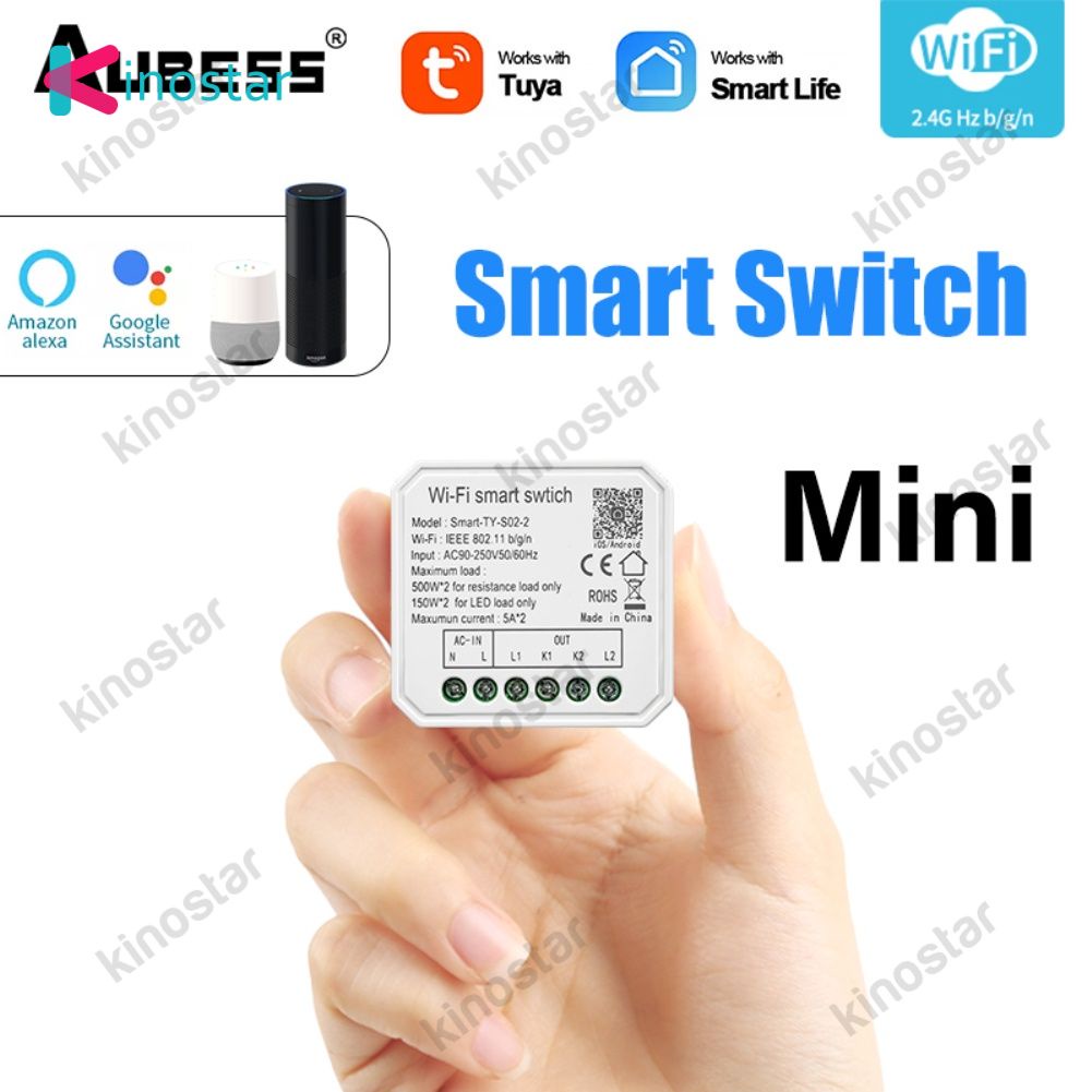 Tuya Wifi Mini Thông Minh Chuyển Đổi Ánh Sáng Module 1/2 Cách Cuộc Sống Thông Minh/ỨNG DỤNG Làm Việc với Alexa Google Nhà