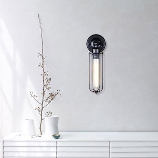 Đèn led treo tường khung sắt rèn luyện tối giản kiểu mỹ trang trí phòng ngủ / hành lang
