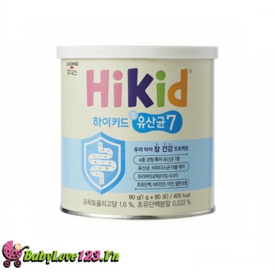 Men vi sinh kết hợp sữa non Hikid 80 gói - Hàn Quốc Date 03/2023