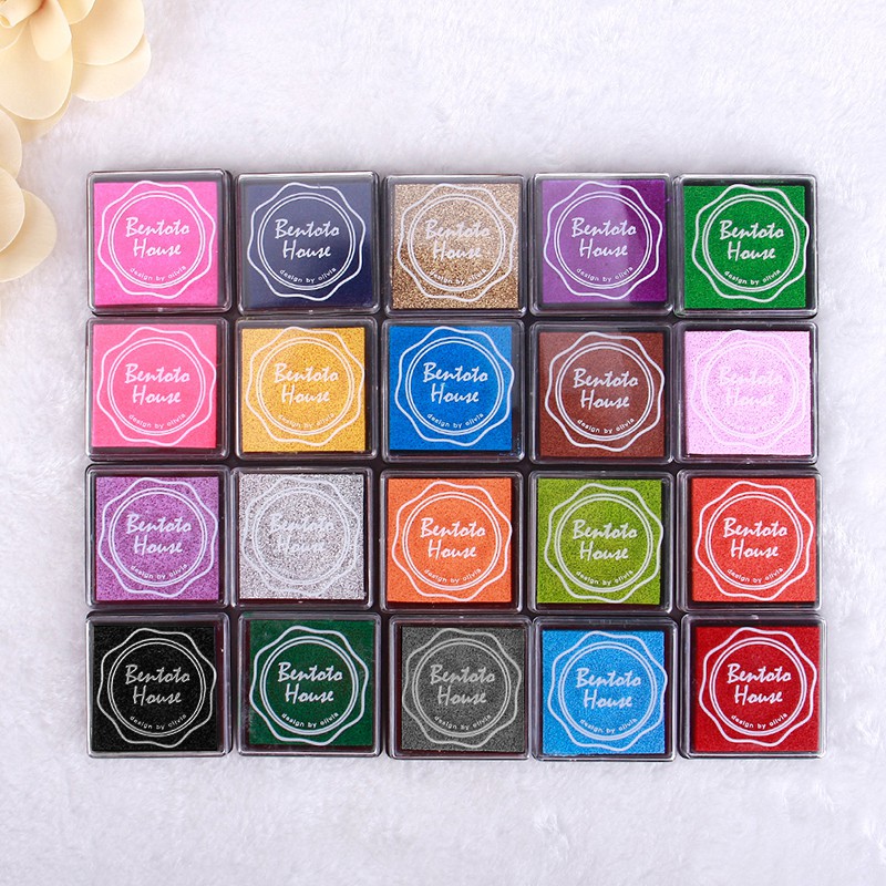 Bộ 20 Màu Vẽ Vân Tay Cho Bé Sáng Tạo - mầu fingerpaint mực in dấu tay