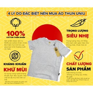 Áo thun trẻ em UNIU màu vàng