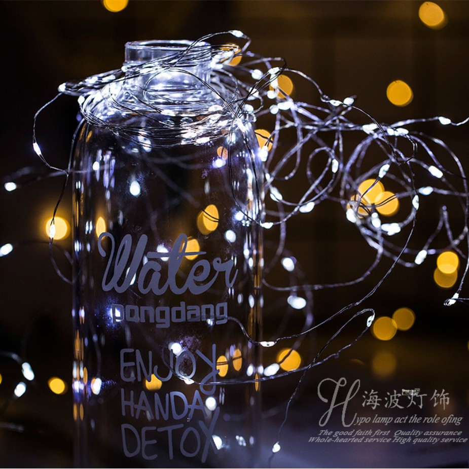 Dây đèn LED đom đóm fairylight dài 3 mét có sẵn pin siêu rẻ