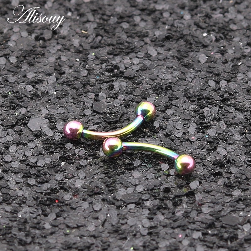 Alisouy 1 Khuyên Mũi / Lông Mày / Tai / Cơ Thể Bằng Thép Titan 16g