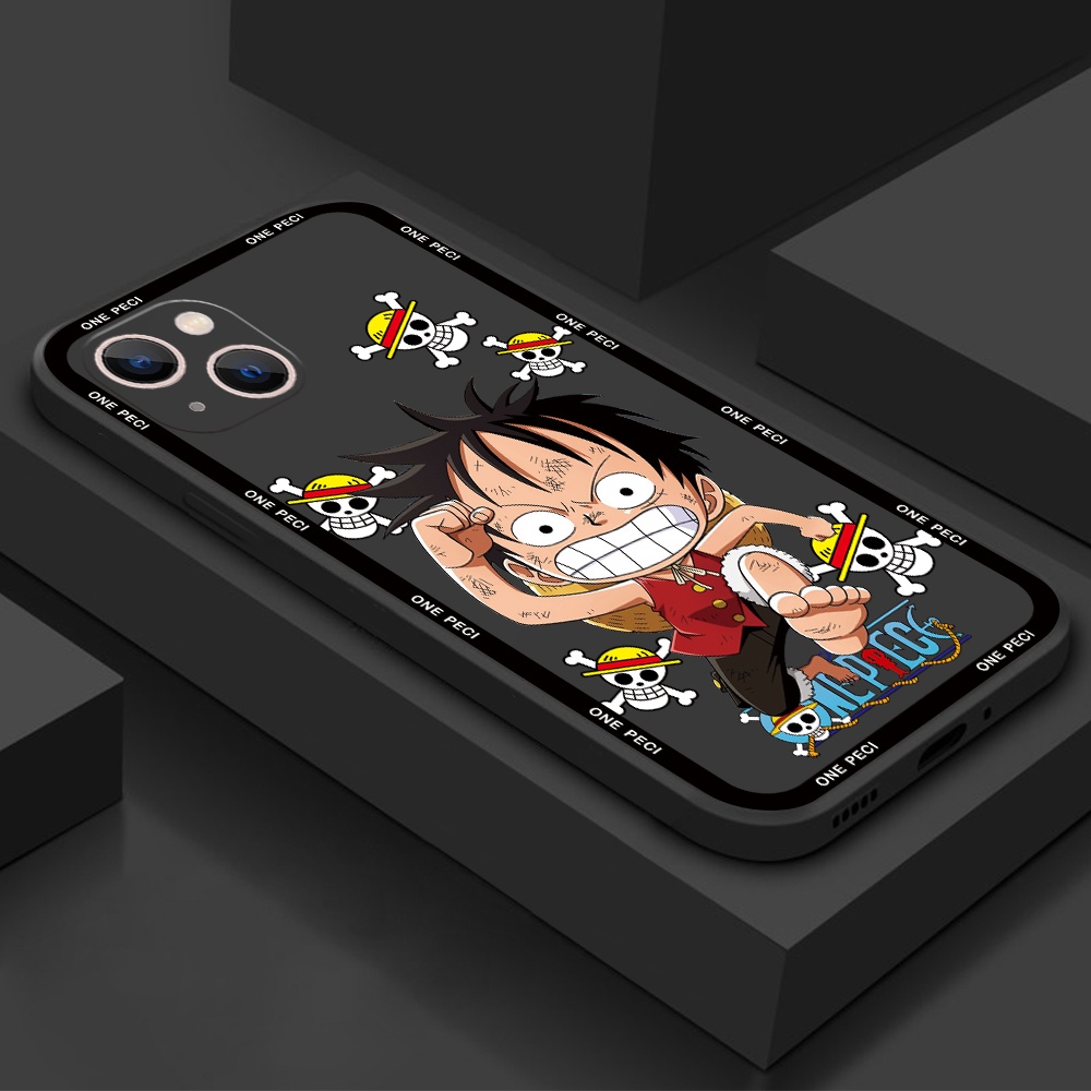 Ốp ĐiệN ThoạI HọA TiếT One Piece Cho iPhone 13 12 11 mini Pro Max XS XR X 7 8 SE 6 6S mini Pro