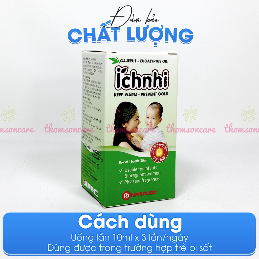 Dầu tràm khuynh diệp Ích Nhi lọ 20ml dùng được cho mẹ bầu và trẻ sơ sinh