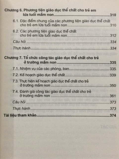 Sách - Giáo trình Lí luận và phương pháp giáo dục thể chất cho trẻ em lứa tuổi mầm non