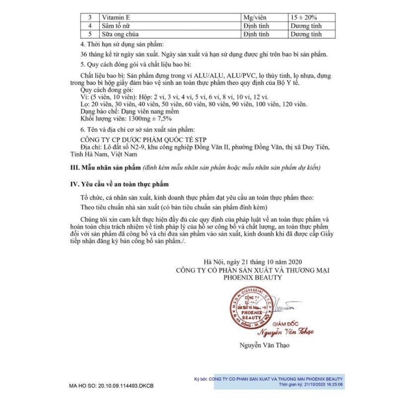 Viên Uống Giúp Sáng Da Trắng Da Làm Mờ Hết Nám Phoenix Beauty | BigBuy360 - bigbuy360.vn