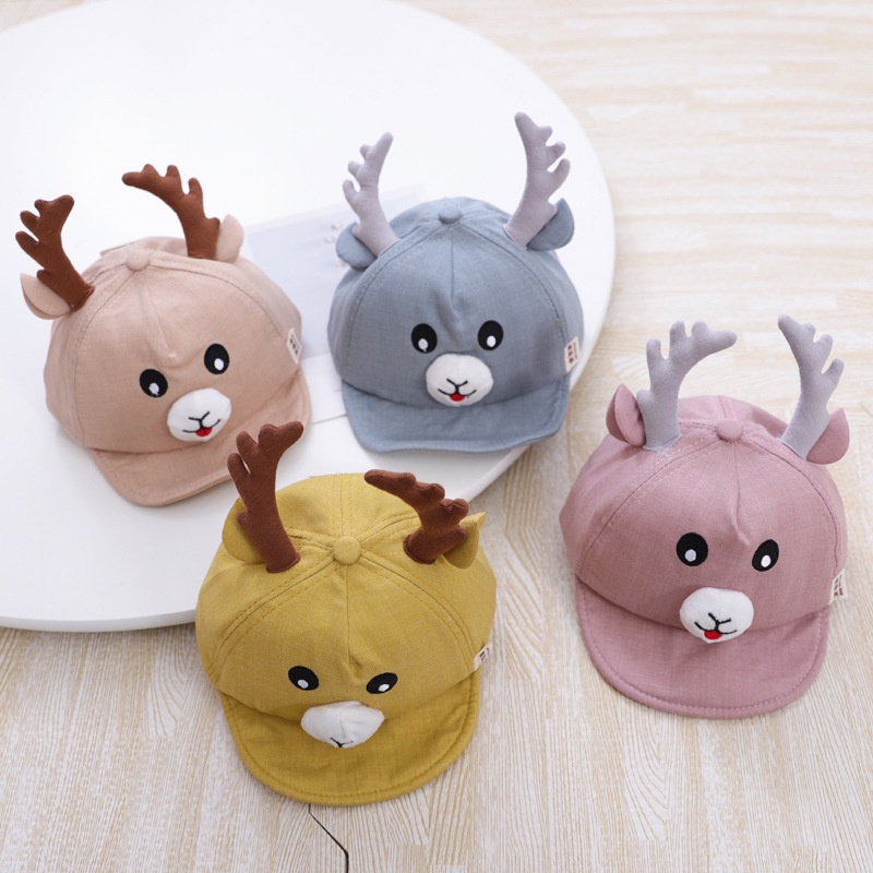 Nón kết 2 sừng tuần lộc dành cho bé 5-18th