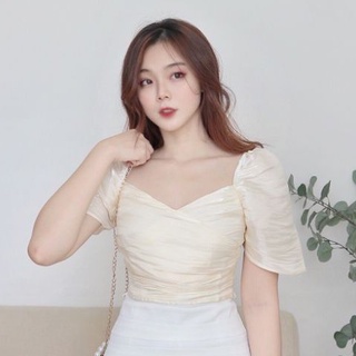 Áo WONDERHOUSE croptop đắp chéo