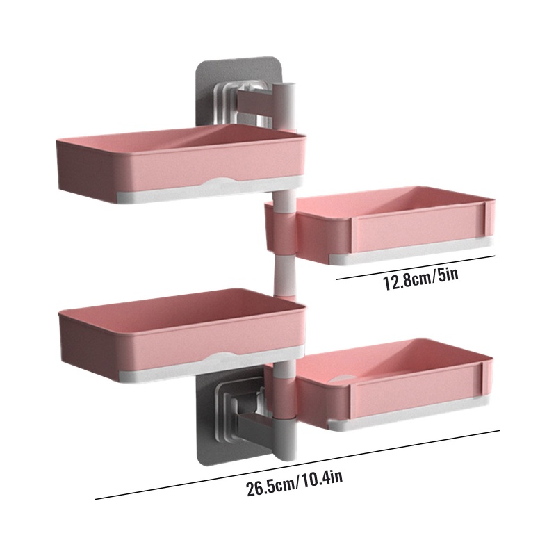 Giá Đỡ Xà Phòng 4 Tầng Gắn Tường Nhà Tắm Tiện Lợi