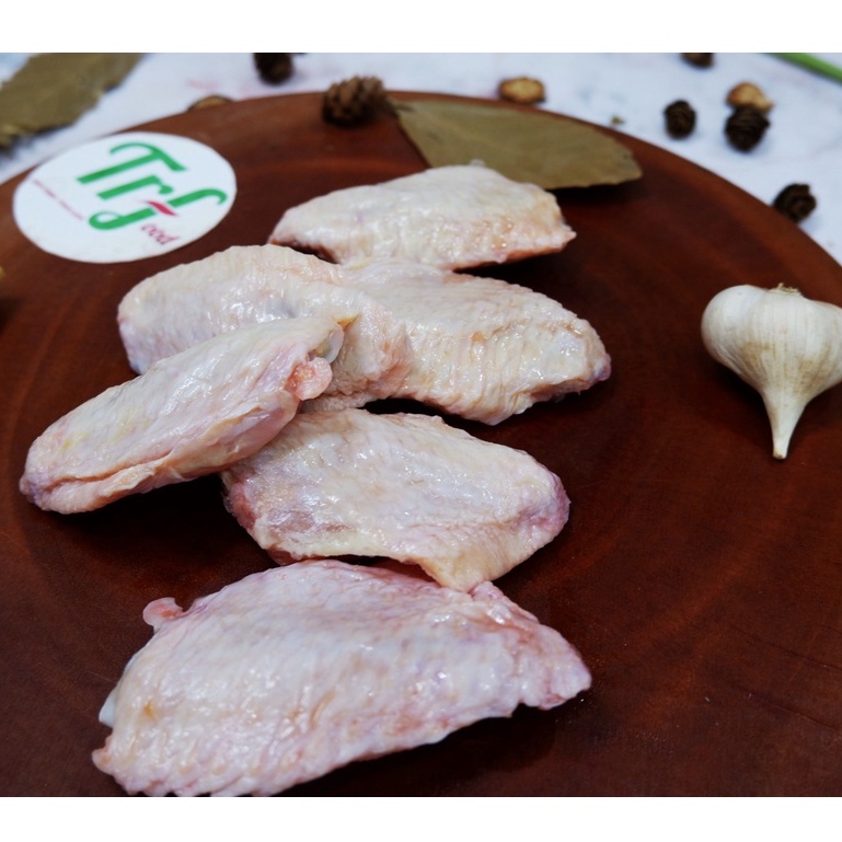 Cánh gà khúc giữa Truefood nhập khẩu dày thịt hàng loại 1 dùng chiên mắm, nướng, rán giòn ngon [HN ship hỏa tốc]