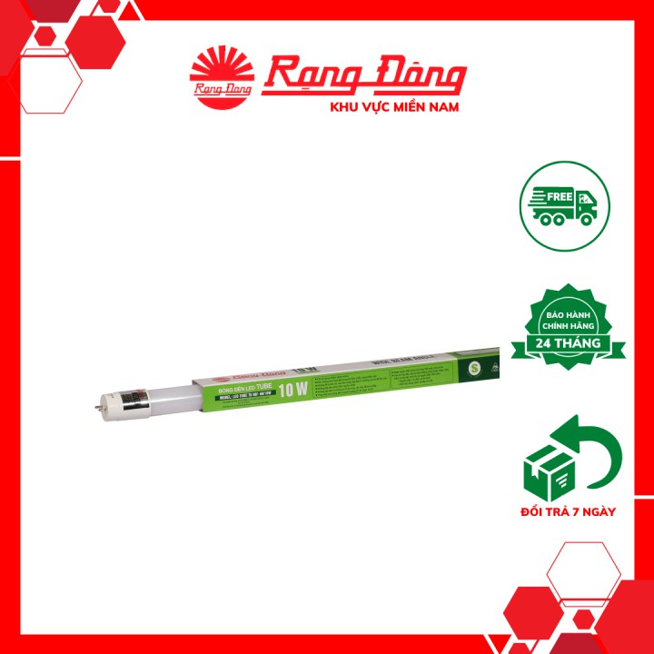 Bóng đèn LED Tuýp Rạng Đông T8 10W (nhựa) Model: LED TUBE T8 N02 600/10W