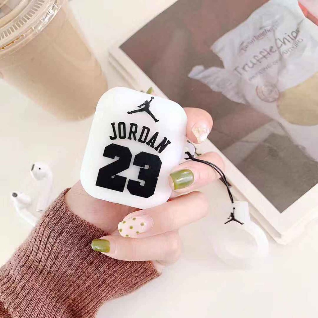 Case Silicon Airpods 1/2 - Vỏ bảo vệ tai nghe Airpods Jordan 23