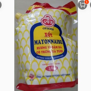Xốt Mayonnaise Ottogi 3kg- Hương vị đậm đà trứng gà tươi