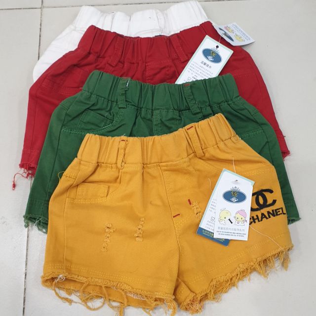 Quần short rách bé gái sale