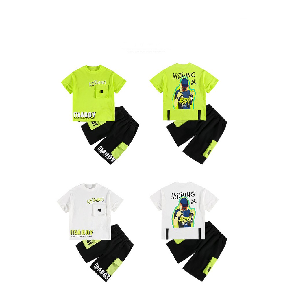 Bộ bé trai cỡ đại phong cách Hàn Quốc