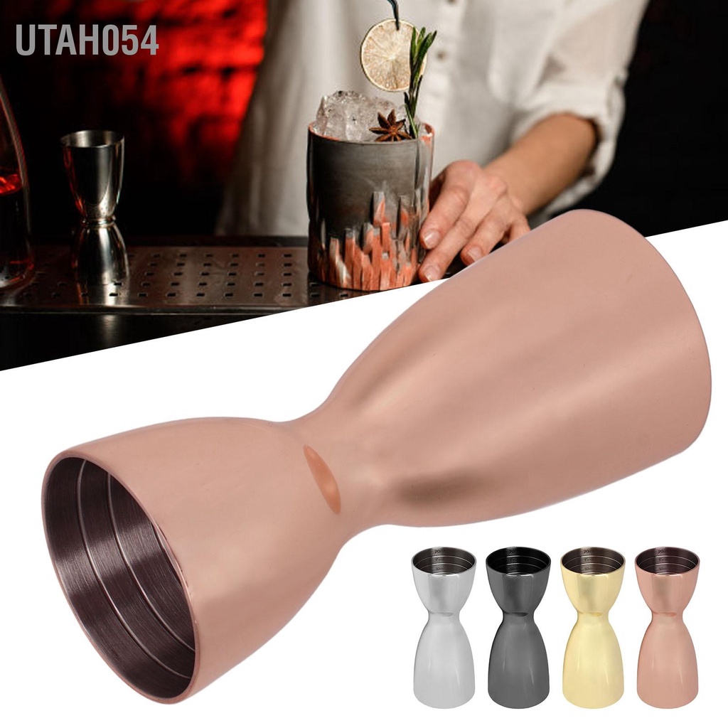 Ly đong , Cốc Jigger định lượng Pha Chế Cocktail 2 đầu Bằng Thép không gỉ cho Quầy bar