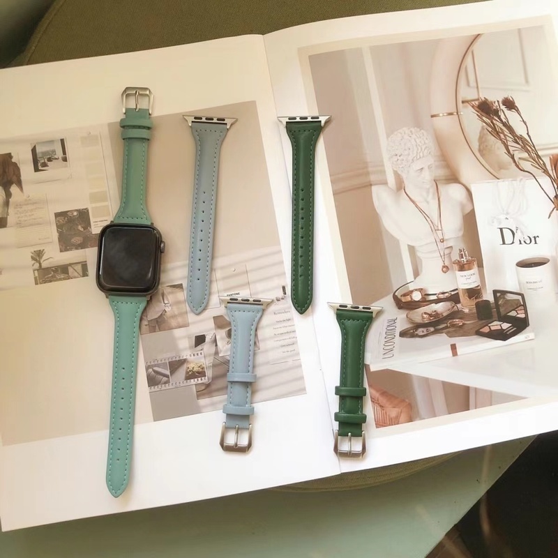 Dây Da Thay Thế Cho ĐồNg Hồ Apple Watch 45mm 41mm 40mm 44mm 38mm 42mm 49mm Series 8 7 SE 6 5 4 3 2