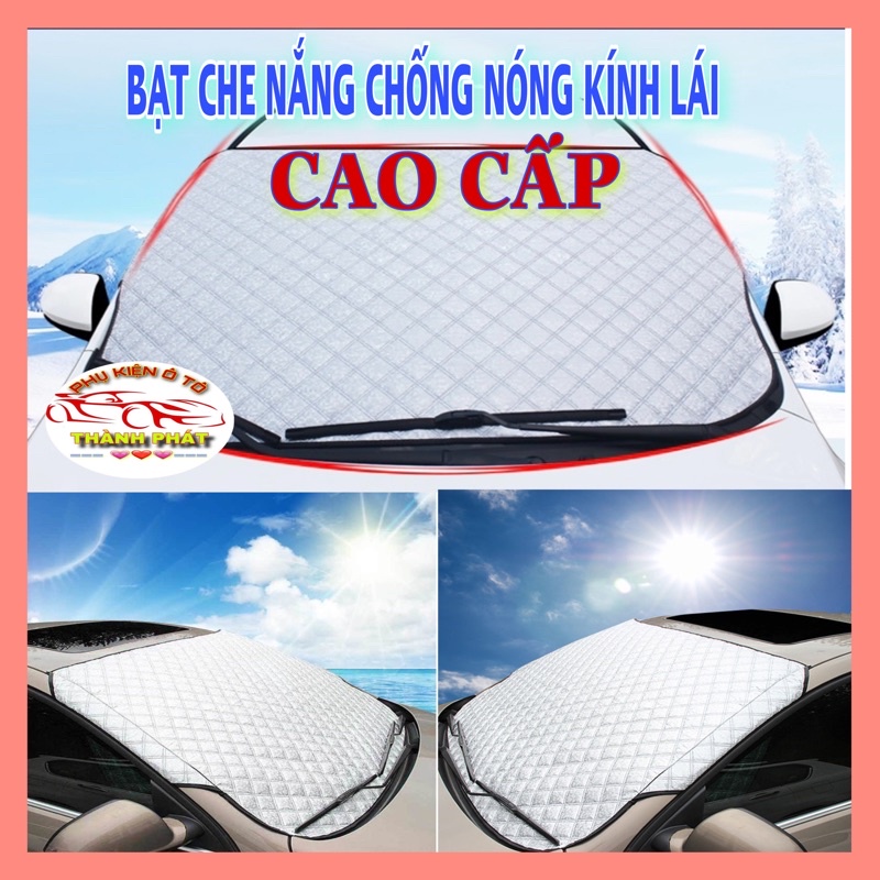 Tấm Bạt Che Nắng Chống Nóng Kính Lái Ô Tô Xe Hơi Cao Cấp 4 Lớp Tráng Bạc Cách Nhiệt Chống Tia UV Bảo vệ Nội Thất Xe.