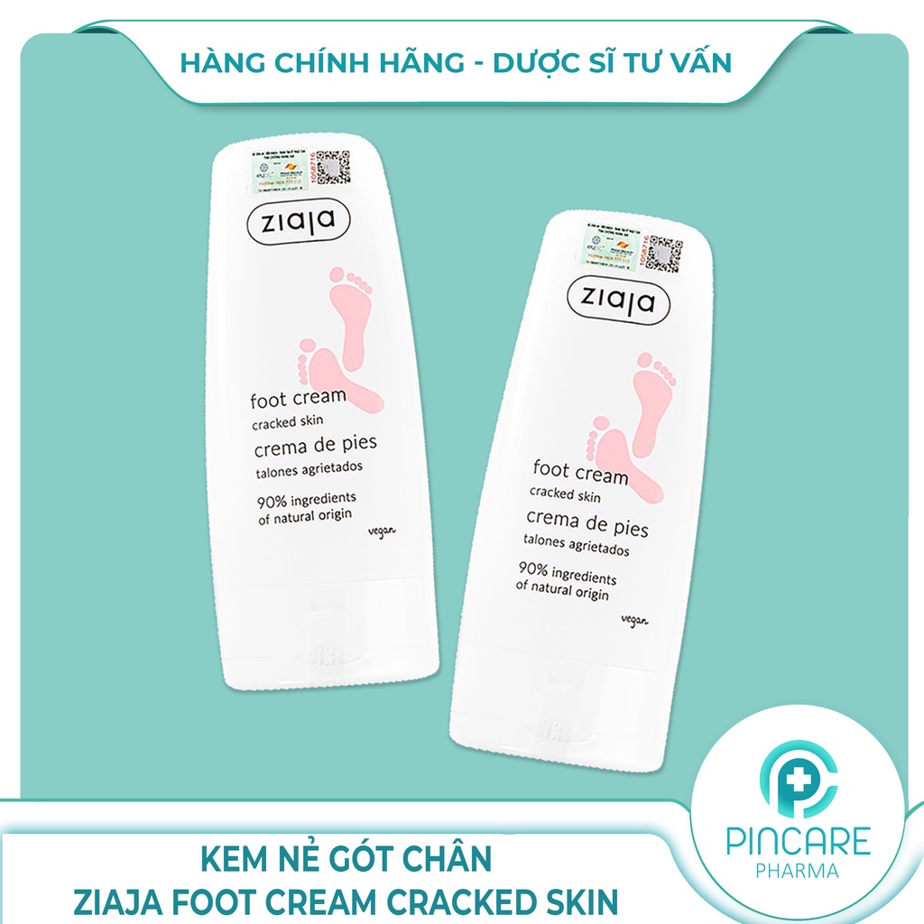 Kem nẻ gót chân Ziaja Foot Cream Cracked Skin 60ml - Hàng chính hãng - Nhà thuốc Pincare