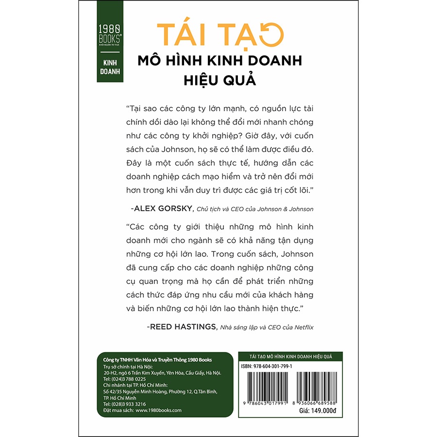 Sách - Tái Tạo Mô Hình Kinh Doanh Hiệu Quả