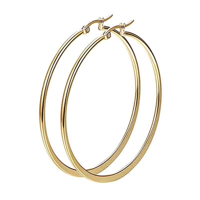 Khuyên Tai Tròn Lớn Phong Cách Steampunk