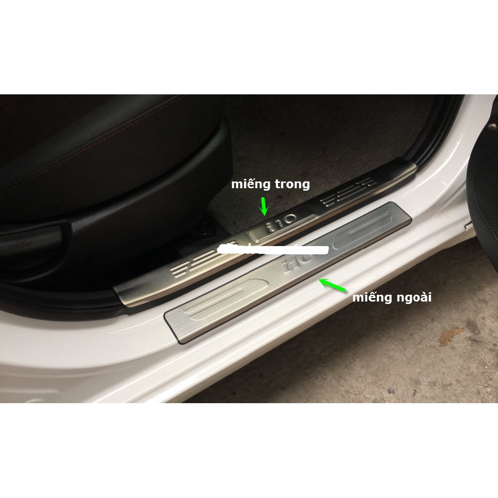 Ốp viền bậc cửa trong ngoài Hyundai i10 2014 đến 2020