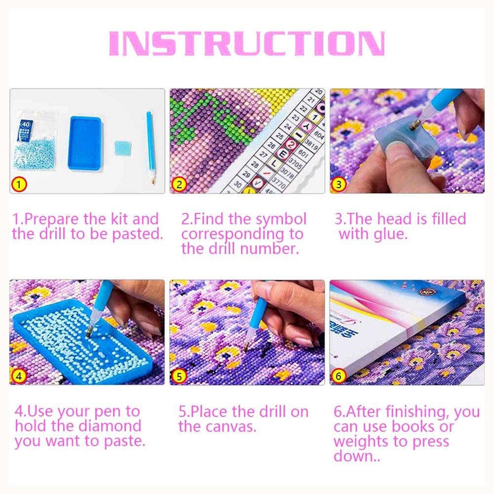 Bộ Dụng Cụ Làm Tranh Đính Đá 5D DIY Kèm Nhíp SJHY0306JP5