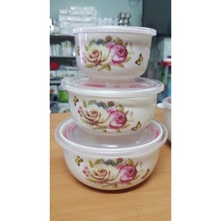 Bộ 3 bát sứ hút chân không