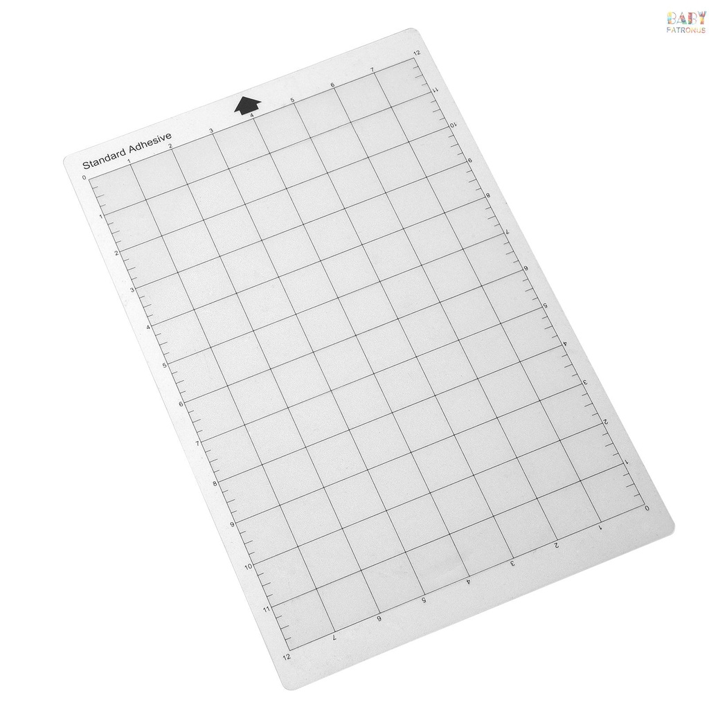 Set 5 Tấm Lót Cắt Trong Suốt Tự Dính Kèm Thước Đo 8 X 12 Inch Chuyên Dụng Cho Silhouette Cameo Cricut Explore