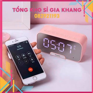 Sp496 Loa bluetooth mini kèm đồng hồ báo thức HT0095