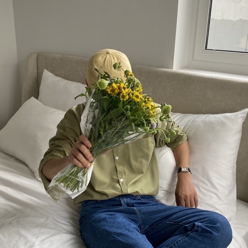 ÁO SƠ MI NAM - HEE BY OHI - Màu Trà Xanh Matcha Cotton Chống Nhăn