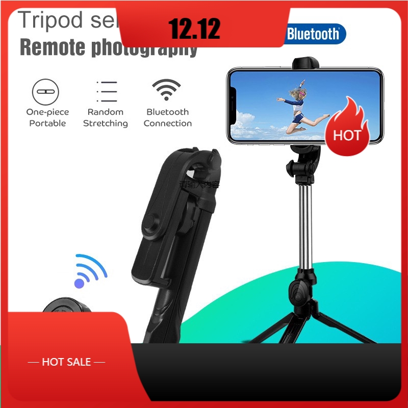 Gậy chụp ảnh selfie Bluetooth không dây XT10 cho điện thoại iPhone/Android/Huawei có thể gập lại/cầm tay