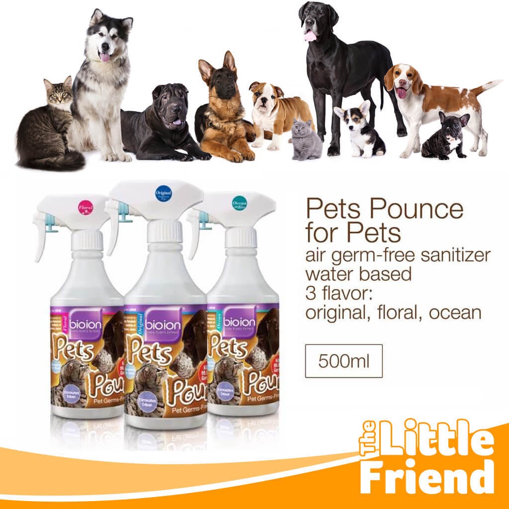 Xịt khử mùi cho mèo Bioion pet pounce cat 500ml, khử mùi vệ sinh chuồng cho mèo Con Mèo Xiêm