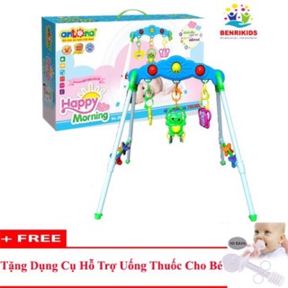 (Tặng Dụng Cụ Uống Thuốc)Kệ Chữ A Con Ếch Cho Trẻ Sơ Sinh Hãng Antona