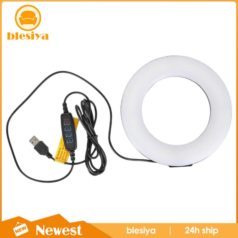 [Blesiya] Vòng Đèn Led Trợ Sáng Quay Video Trang Điểm Có Thể Điều Chỉnh Độ Sáng