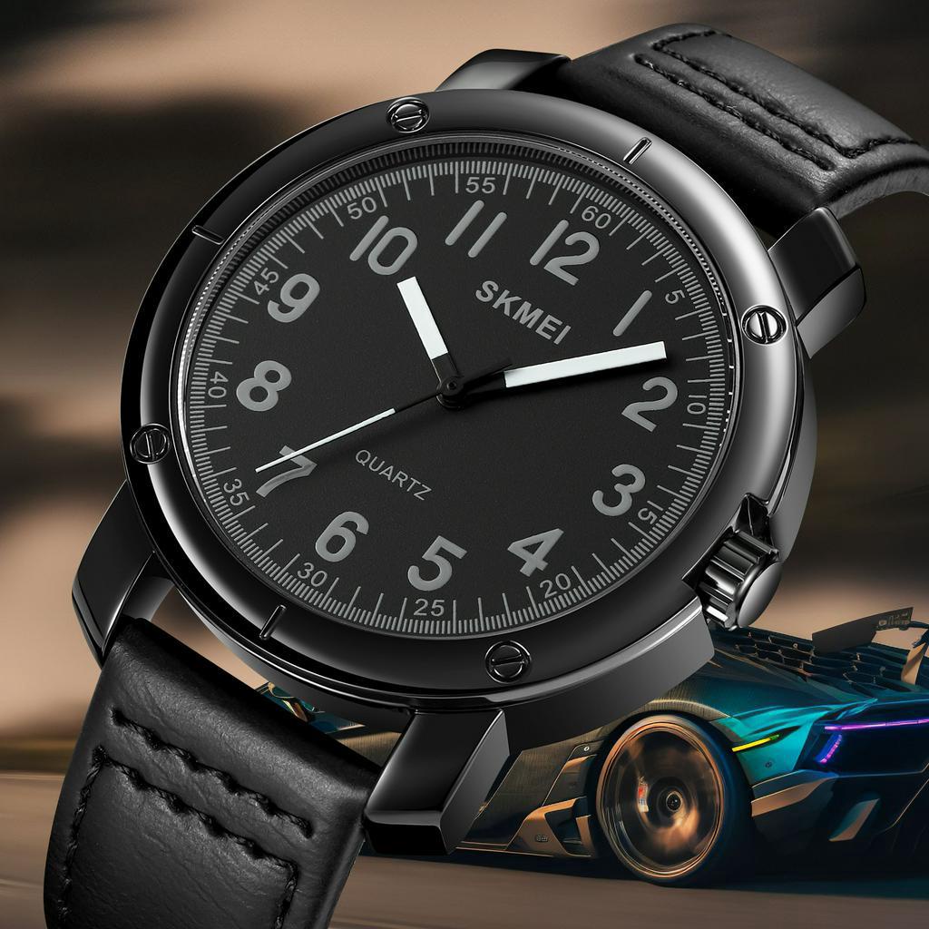 Đồng Hồ Quartz Dây Da SKMEI
