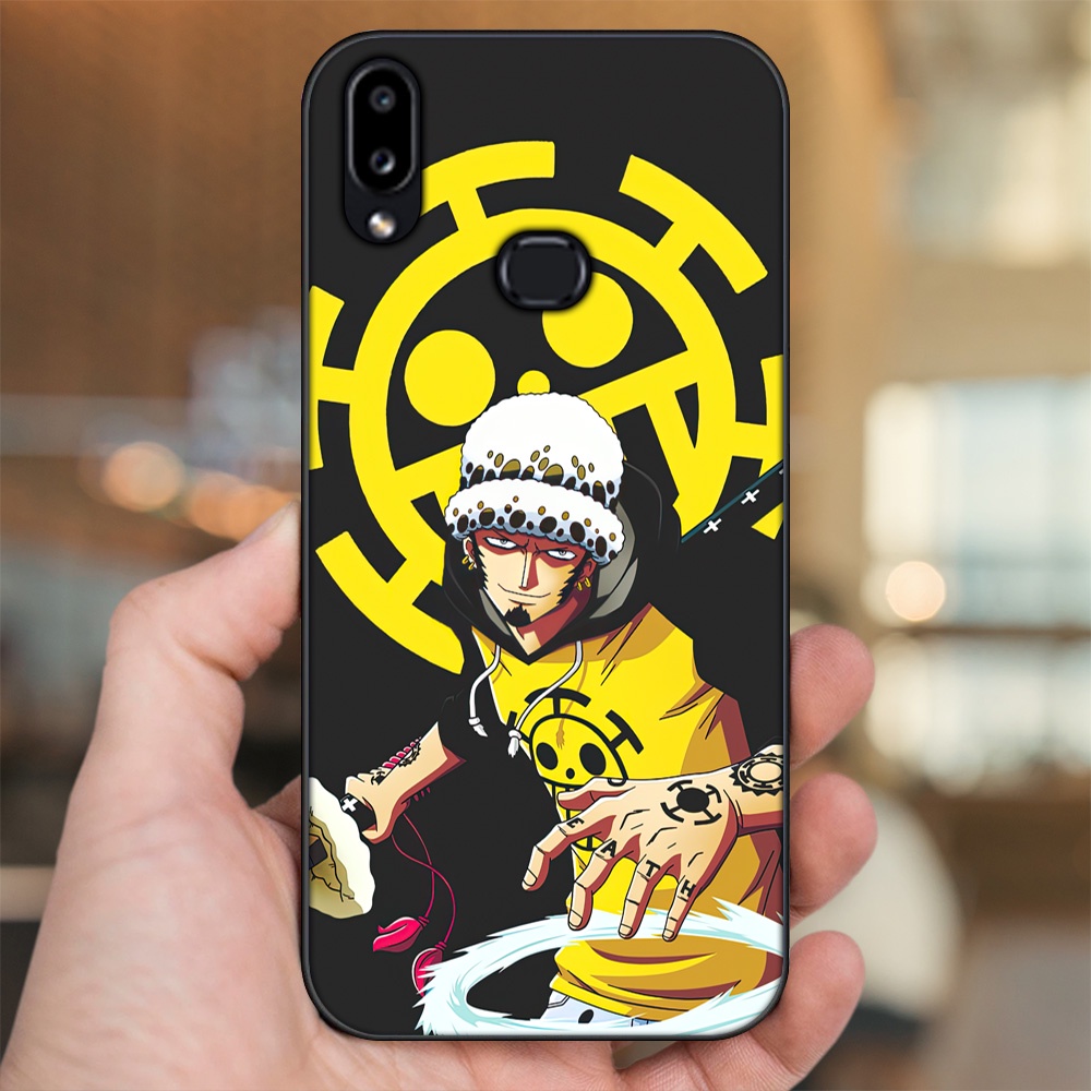 Ốp lưng Samsung A10S viền đen in hình Law One Piece