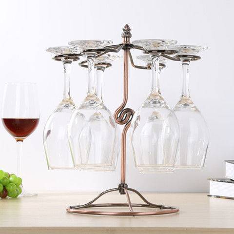 Upside-down Goblet Frame Red Wine Glass Frame Bar Hanging Cup Holder Iron Handicrafts