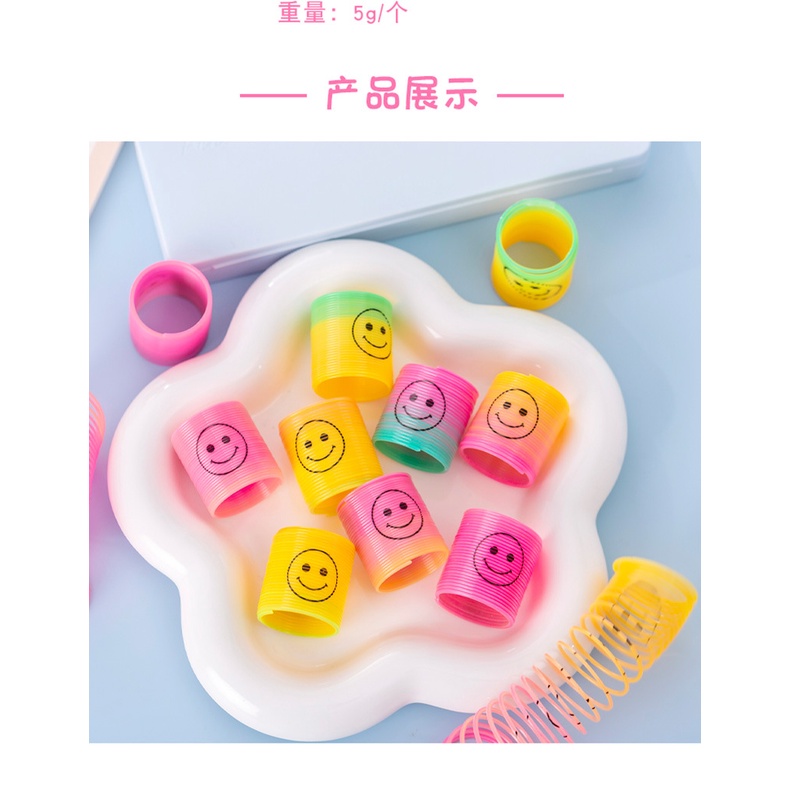 Vòng Lò Xo Mini Nhiều Màu Sắc Co Giãn Phong Cách Thập Niên 80 Cho Bé