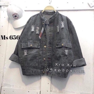 Áo khoác bò cổ tàu (DH)