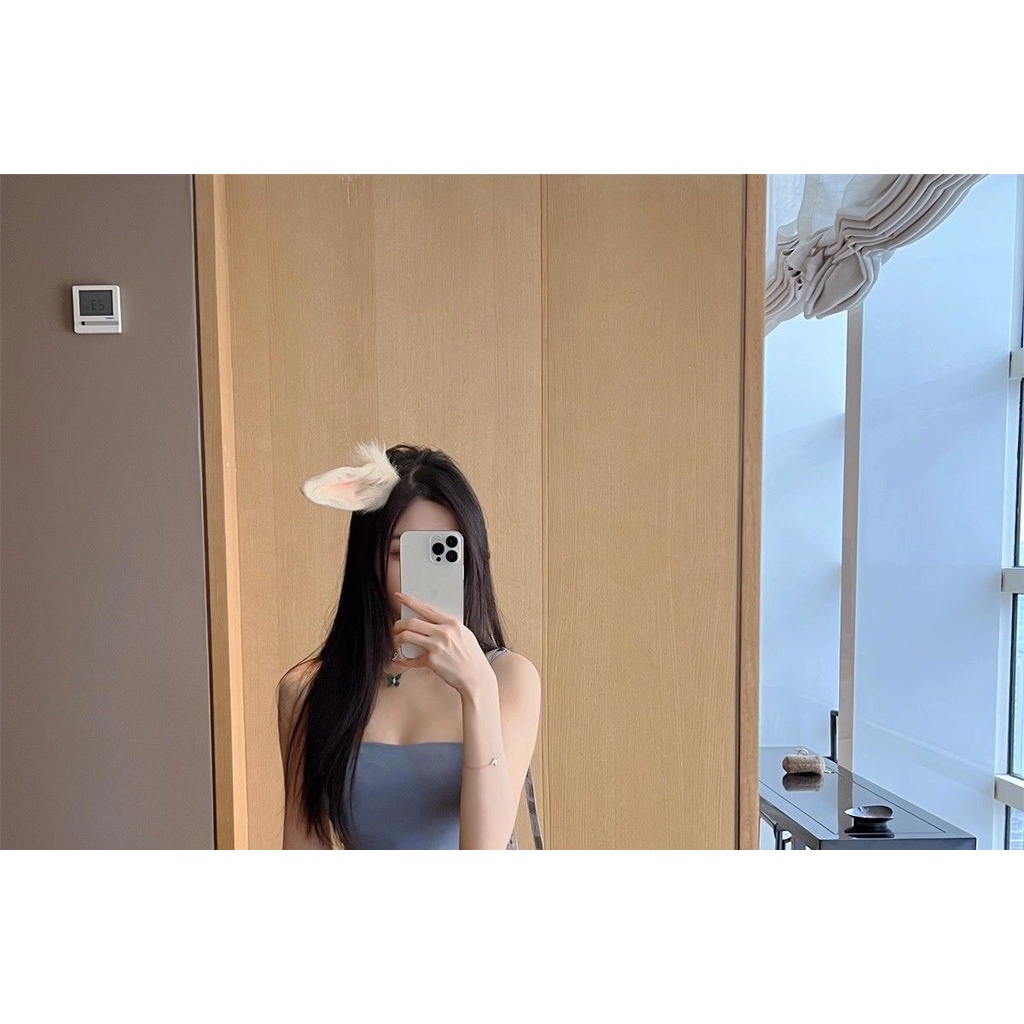 Đầm Hai Dây Co Giãn Màu Xanh Dương Mùa Hè Phong Cách Mới 2022