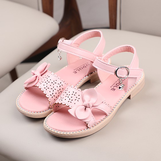 sandal bé gái size 26-36 nơ lệch dễ thương