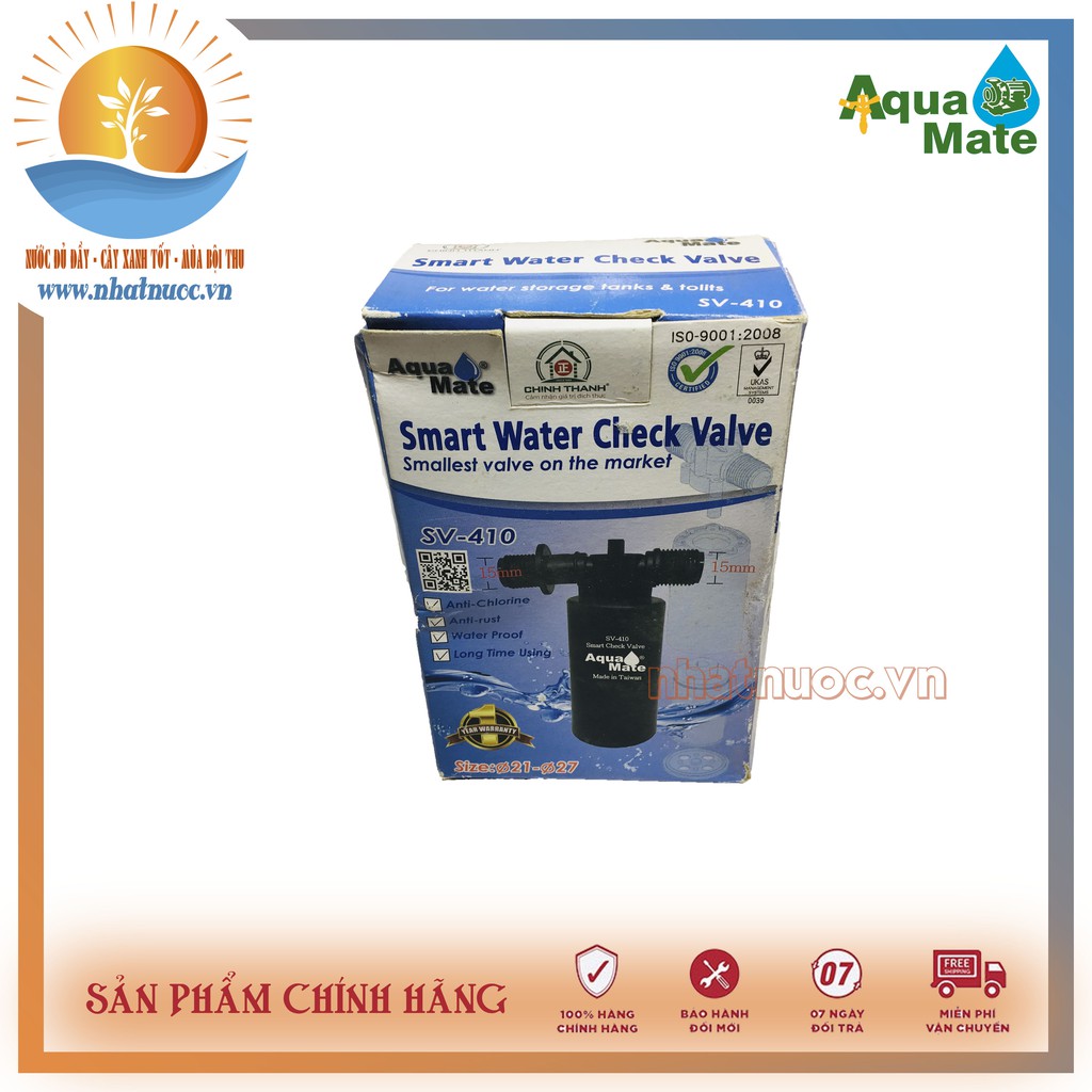 Phao cơ một chiều Aquamate SV-410 dùng cho bồn nước, téc nước, bể ngầm