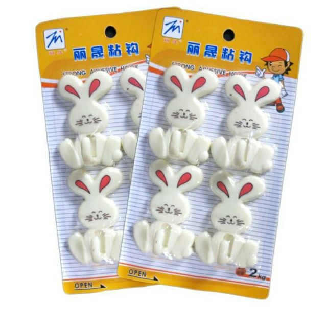 Vỉ 4 móc dán tường, vỉ 3 móc