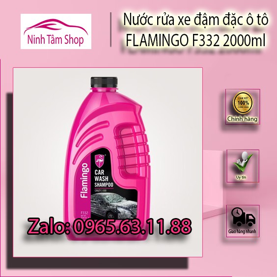 Nước rửa xe đậm đặc ô tô FLAMINGO ( nk Mỹ ) F332 2000ml