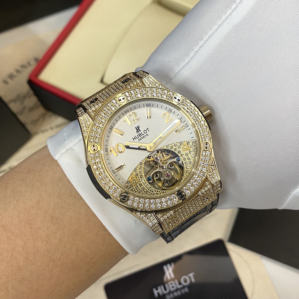 nam nước [Máy cơ] Đồng hồ nam Hublot bản siêu cấp - Chống xước nước Bảo hành 24 tháng DH9001